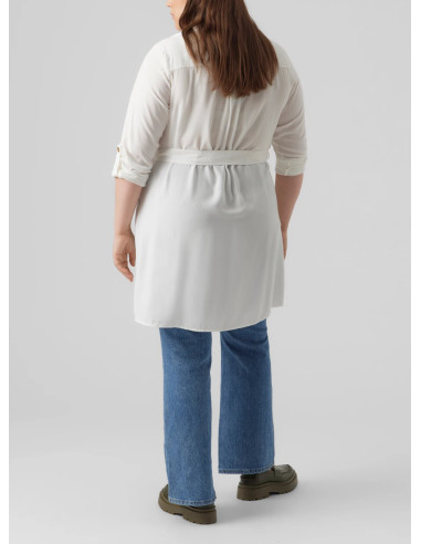 VERO MODA CURVE BUMPY L/S SHIRT DRESS WVN GA NOOS 