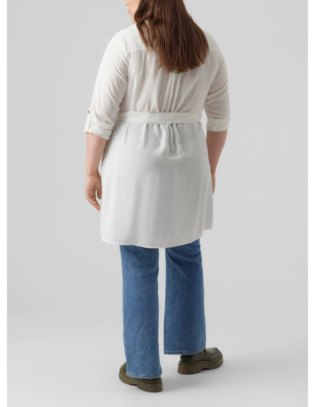 VERO MODA CURVE BUMPY L/S SHIRT DRESS WVN GA NOOS 