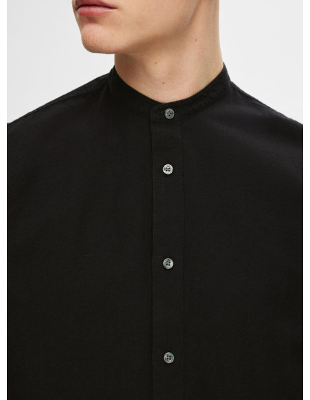 SELECTED CAMICIA UOMO SLHREGNEW-LINEN SHIRT LS BAN