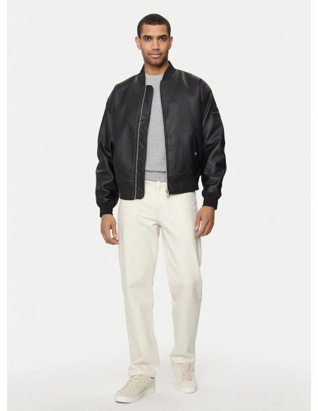 CALVIN KLEIN JEANS UOMO FAUX LEATHER BOMBER, BEH