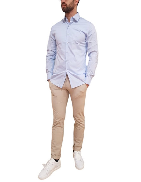 CALVIN KLEIN CAMICIA UOMO POPLIN STRETCH REGUL, C1