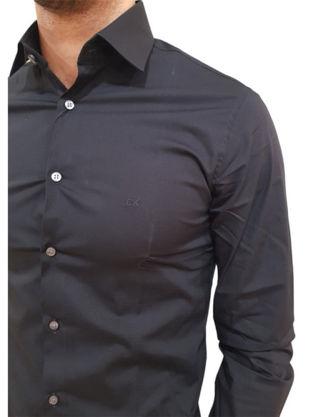 CALVIN KLEIN CAMICIA UOMO POPLIN STRETCH REGUL, B 