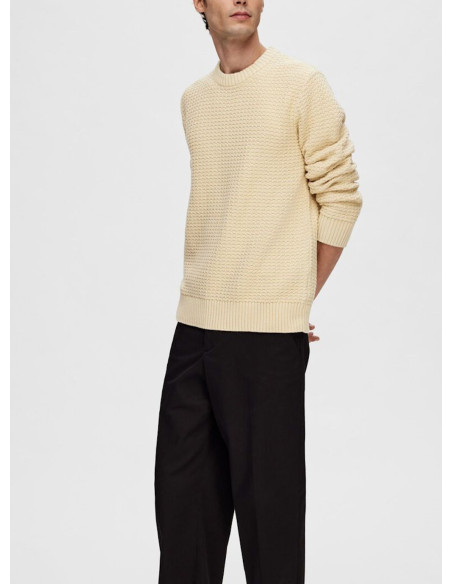 SELECTED PULLOVER UOMO,SLHTHIM LS KNIT STRUCTURE C