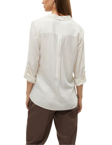 VERO MODA DONNA BUMPY LS GLITTER SHIRT WVN GA NOOS