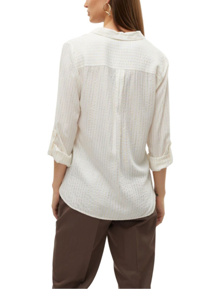 VERO MODA DONNA BUMPY LS GLITTER SHIRT WVN GA NOOS