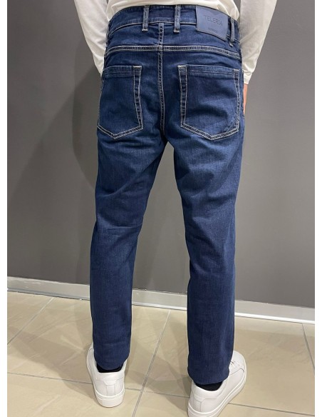 TELERIA ZED JEANS UOMO COBRA SLIM 17 Zip EXQ