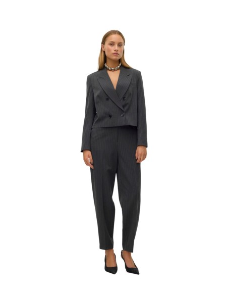 VERO MODA DONNA SILJE LS DB SHORT PINSTRIPE BLAZER