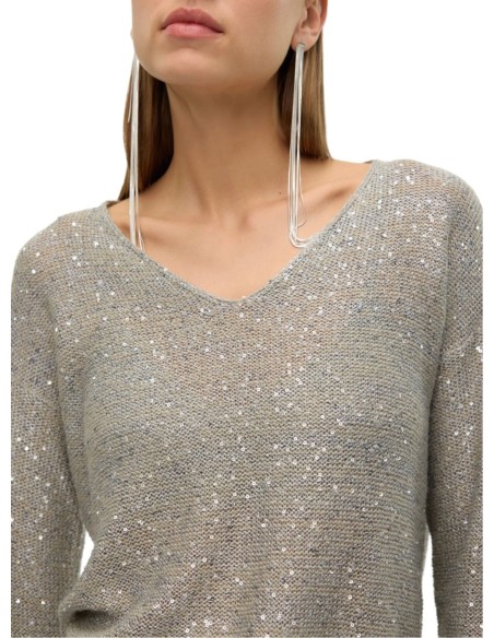 VERO MODA DONNA LEILANI NEW LS V-NECK PULLOVER