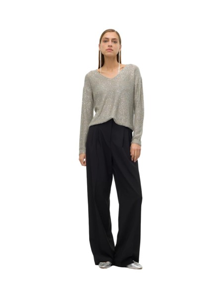 VERO MODA DONNA LEILANI NEW LS V-NECK PULLOVER