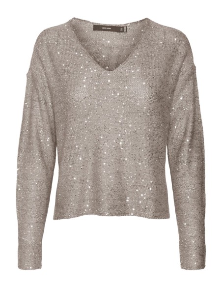 VERO MODA DONNA LEILANI NEW LS V-NECK PULLOVER