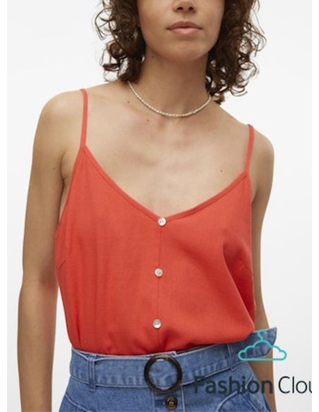VERO MODA TOP DONNA MYMILO SINGLET TOP WVN GA 
