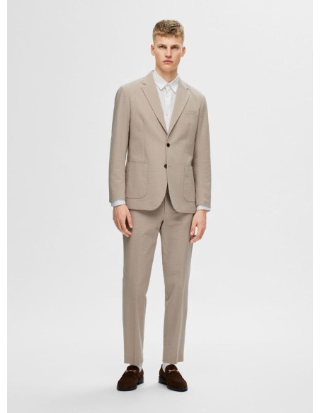 SELECTED PANTALONI UOMO SLHREG-SMITH SEERSUCKER TR