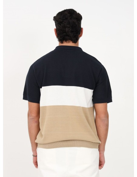 SELECTED PULLOVER UOMO SLHMATTIS SS KNIT BLOCK POL