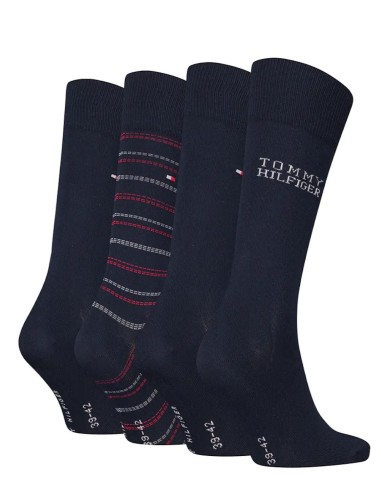 TOMMY HILFIGER MEN SOCK 4P TIN GIFTBOX TOMMY, 39/4