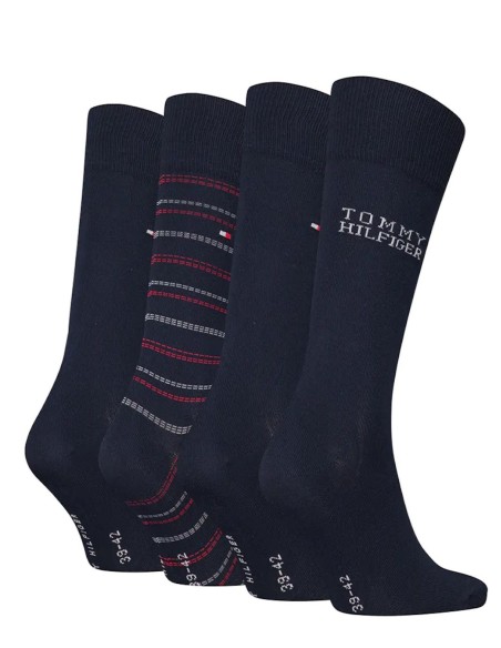 TOMMY HILFIGER MEN SOCK 4P TIN GIFTBOX TOMMY, 39/4