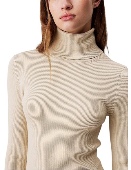 CALVIN KLEIN JEANS ABITO DONNA WOVEN LABEL TIGHT S