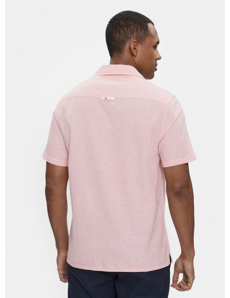 TOMMY JEANS CAMICIA M.C. UOMO LINEN BLEND CAMP