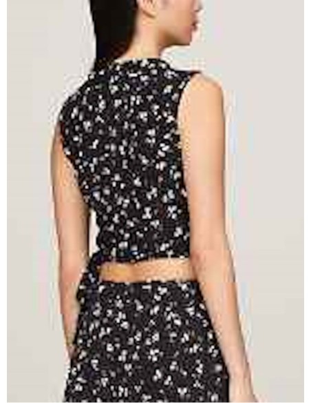 TOMMY JEANS TOP DONNA,TJW FLORAL RUFFLE WR
