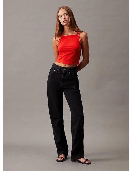 CALVIN KLEIN JEANS LOGO ELASTIC STRAPPY DONNA
