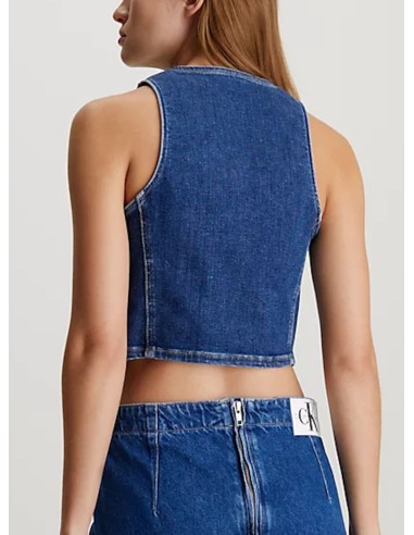 CALVIN KLEIN JEANS ZIP CROP TOP DONNA