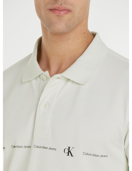 CALVIN KLEIN JEANS LOGO REPEAT POLO UOMO