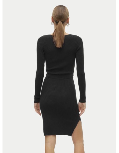 VERO MODA ABITO DONNA SABA RIB LS V-NECK BELT DRES