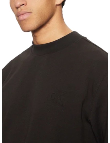 CALVIN KLEIN JEANS FELPA UOMO INTERLOCK CREW NECK,
