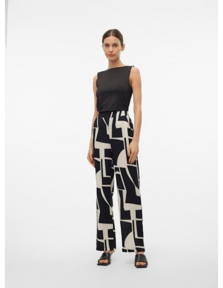 VERO MODA DONNA EASY JOY HW WIDE PANTS WVN GA
