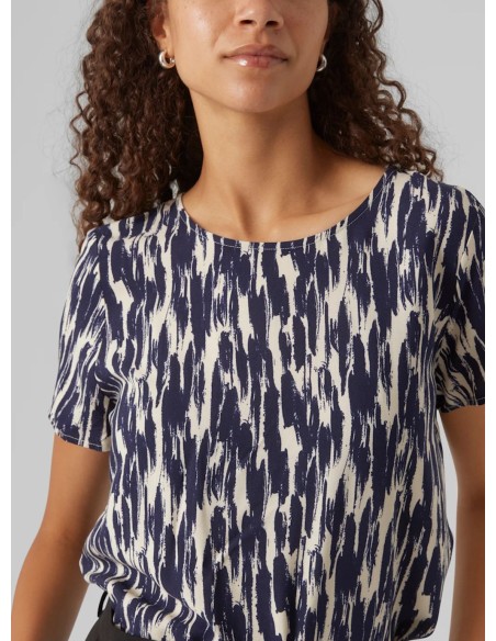 VERO MODA DONNA EASY JOY S/S TOP WVN GA
