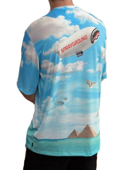 SPRAYGROUND T-SHIRT UOMO,UNDERWATER SHARK ISLAND O