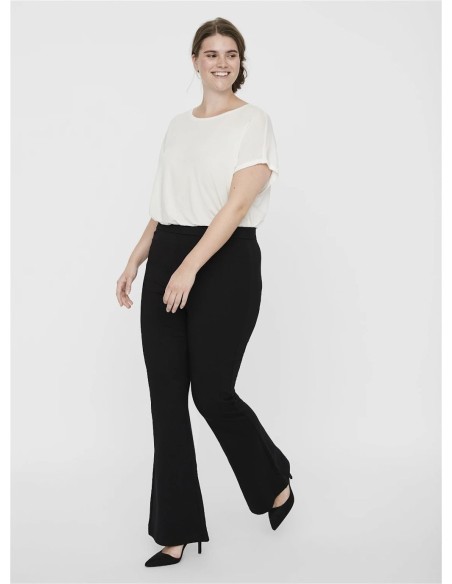 VERO MODA CURVE PANTALONI DONNA CKAMMA MW FLARED J