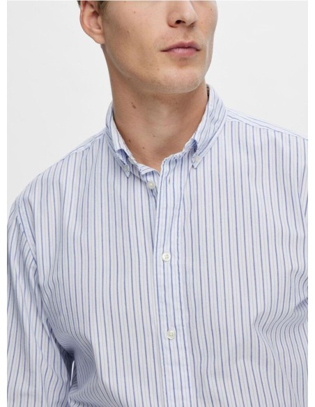 SELECTED CAMICIA UOMO,SLHSLIMRICK-POPLIN SHIRT LS 