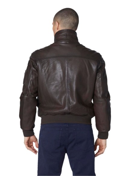 AERONAUTICA MILITARE GIUBBINO PELLE UOMO PILOT