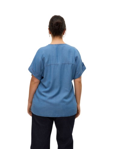 VERO MODA CURVE DONNA CFLEUR SS TENCEL SHIRT CUR