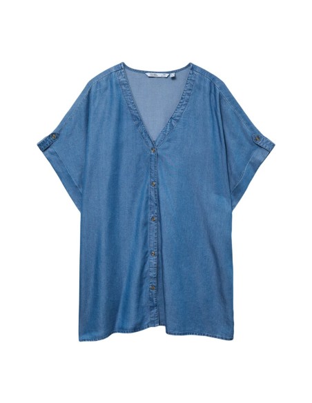 VERO MODA CURVE DONNA CFLEUR SS TENCEL SHIRT CUR