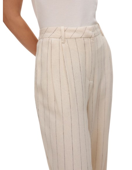VERO MODA DONNA MINDY MW LINEN DAD PANT MIX