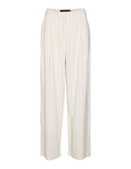 VERO MODA DONNA MINDY MW LINEN DAD PANT MIX