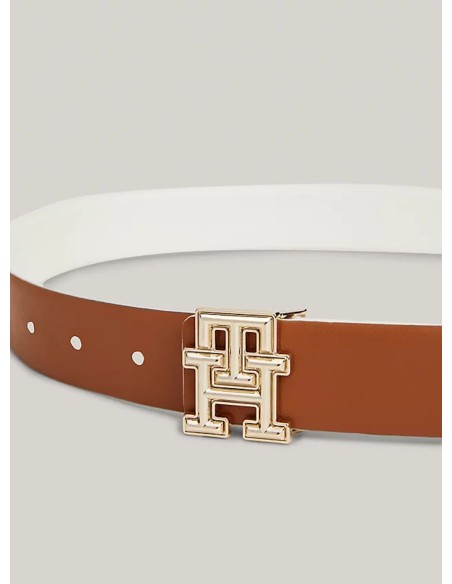 TOMMY HILFIGER CINTURA DONNA LOGO BOMBE REV 3.0
