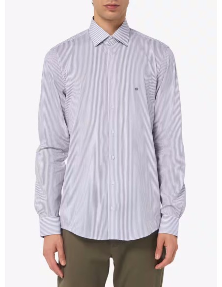 CALVIN KLEIN CAMICIA UOMO LYOCELL STRIPE REGUL, CH