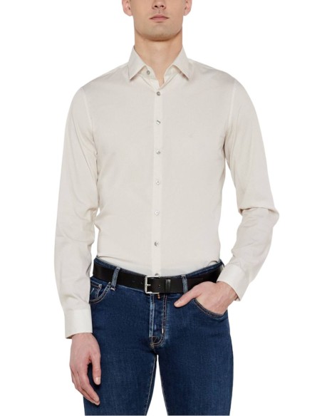 CALVIN KLEIN CAMICIA UOMO POPLIN CHAIN PRINT S, AC