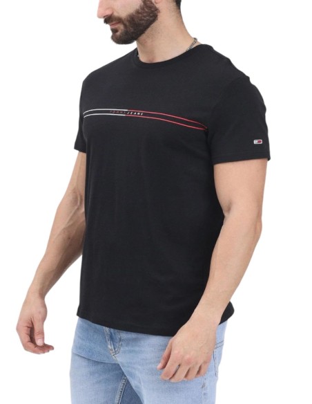 TOMMY JEANS T-SHIRT UOMO SLIM ENTRY GRAPH, BDS