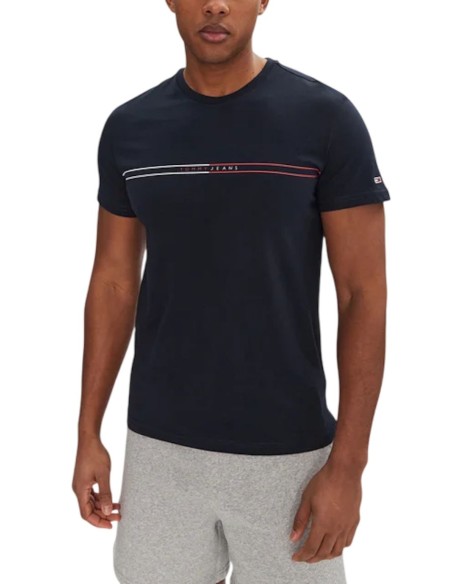TOMMY JEANS T-SHIRT UOMO SLIM ENTRY GRAPH, C1G