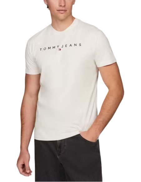 TOMMY JEANS T-SHIRT UOMO REG LINEAR LOGO, AE3