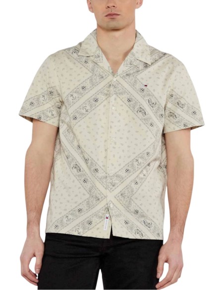 TOMMY JEANS UOMO  REG AOP SS SHIRT, ACG