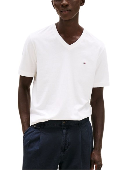 TOMMY HILFIGER T-SHIRT UOMO ESSENTIAL V-NECK TEE, 