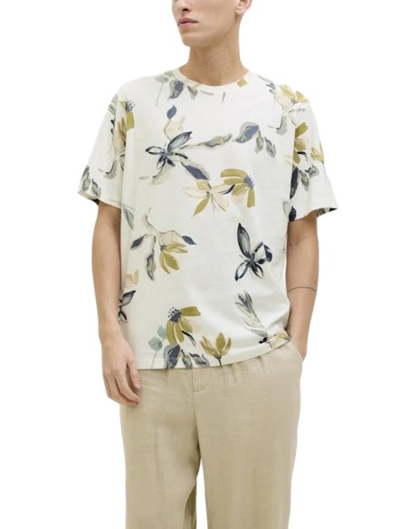 JACK & JONES T-SHIRT UOMO JORVARENNA AOP TEE SS CR