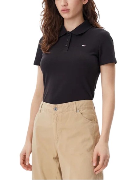 TOMMY JEANS  POLO DONNA TJW SLIM ESSENTIAL P, BDS