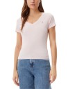TOMMY JEANS T-SHIRT DONNA TJW SLIM V-NECK TEE, TH3