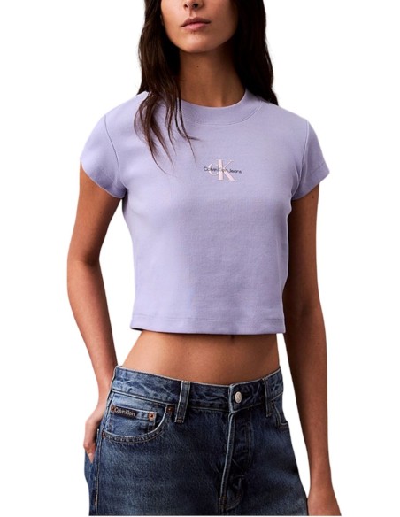 CALVIN KLEIN JEANS T-SHIRT DONNA MONOGRAM BABY TEE