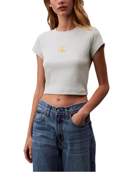 CALVIN KLEIN JEANS T-SHIRT DONNA MONOGRAM BABY TEE